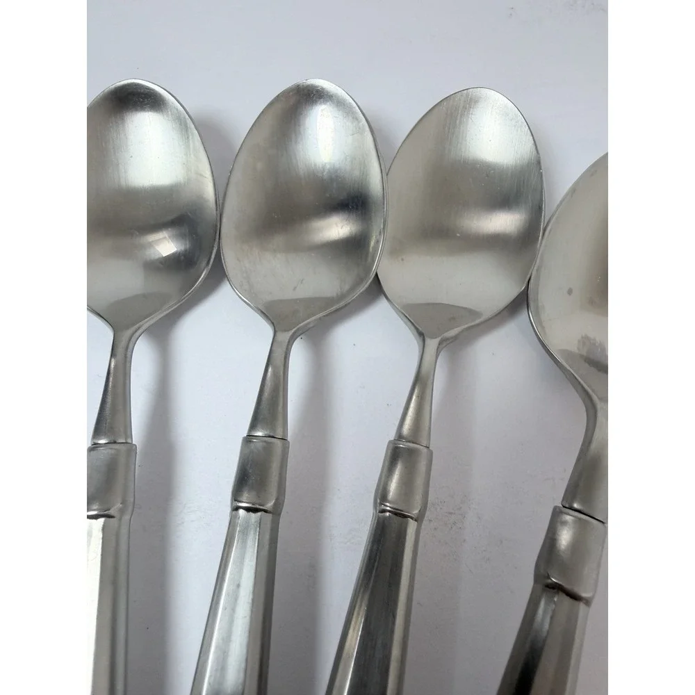 4 - Oneida ACT II / ACT 2 Satin Cube Mark Stainless Flatware 6 1/2